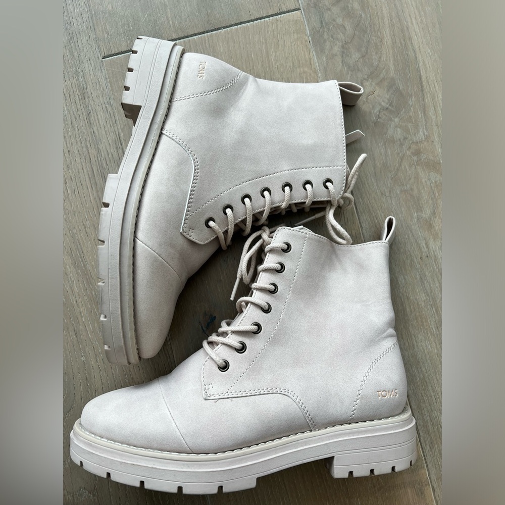 Toms lug sole combat boots